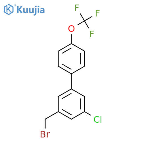 3-Bromomethyl-5-chloro-4'-(trifluoromethoxy)biphenyl structure