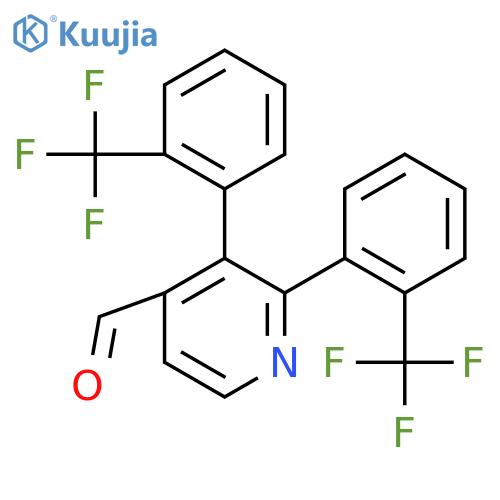 2,3-Bis(2-(trifluoromethyl)phenyl)isonicotinaldehyde structure