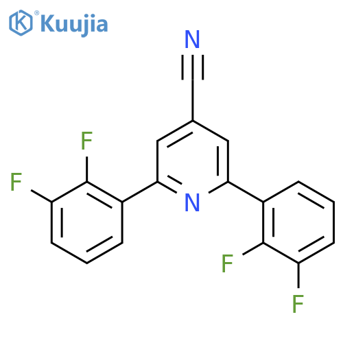 2,6-Bis(2,3-difluorophenyl)isonicotinonitrile structure