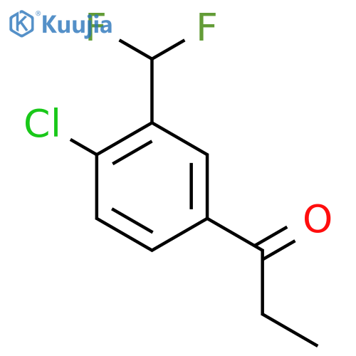 4'-Chloro-3'-(difluoromethyl)propiophenone structure