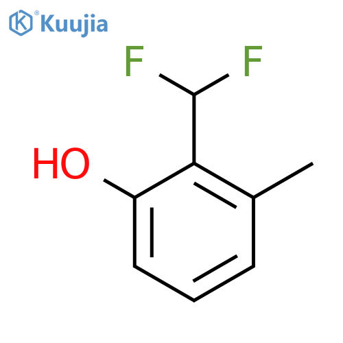 2-(Difluoromethyl)-3-hydroxytoluene structure