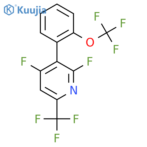 2,4-Difluoro-3-(2-(trifluoromethoxy)phenyl)-6-(trifluoromethyl)pyridine structure