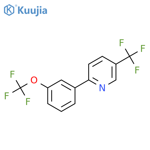 2-(3-(Trifluoromethoxy)phenyl)-5-(trifluoromethyl)pyridine structure