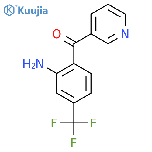 3-(2-Amino-4-(trifluoromethyl)benzoyl)pyridine structure