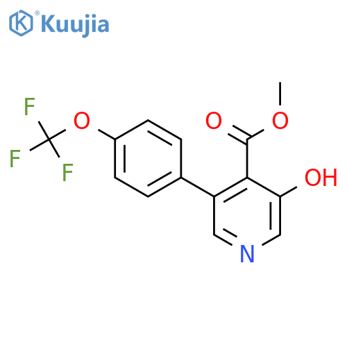 Methyl 3-hydroxy-5-(4-(trifluoromethoxy)phenyl)isonicotinate structure