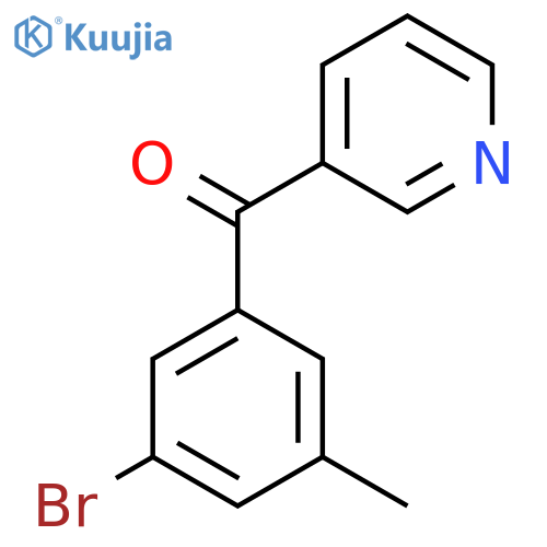3-(3-Bromo-5-methylbenzoyl)pyridine structure