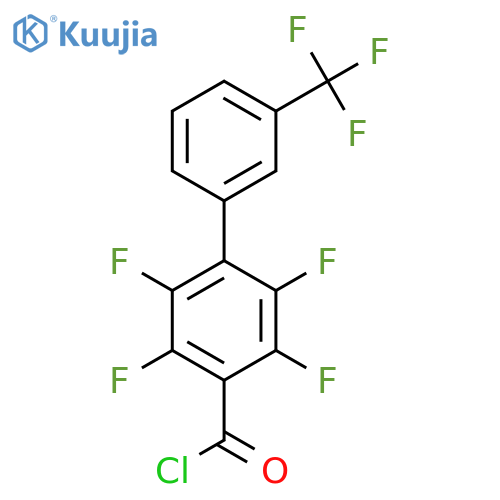 2,3,5,6-Tetrafluoro-3'-(trifluoromethyl)biphenyl-4-carbonyl chloride structure