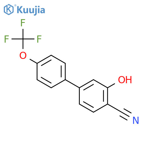4-Cyano-3-hydroxy-4'-(trifluoromethoxy)biphenyl structure