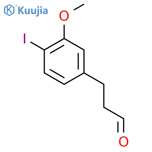 3-(4'-Iodo-3'-methoxyphenyl)propionaldehyde structure