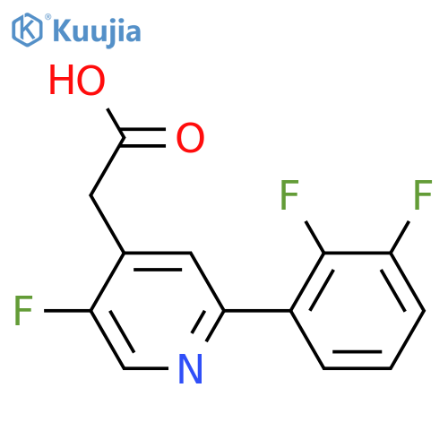 2-(2,3-Difluorophenyl)-5-fluoropyridine-4-acetic acid structure