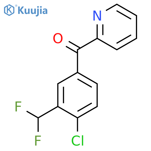 2-(4-Chloro-3-(difluoromethyl)benzoyl)pyridine structure