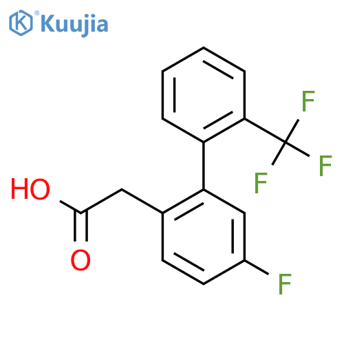 5-Fluoro-2'-(trifluoromethyl)biphenyl-2-acetic acid structure