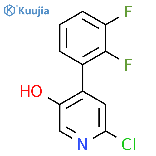 2-Chloro-4-(2,3-difluorophenyl)-5-hydroxypyridine structure