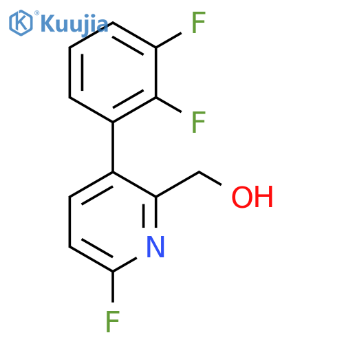3-(2,3-Difluorophenyl)-6-fluoropyridine-2-methanol structure
