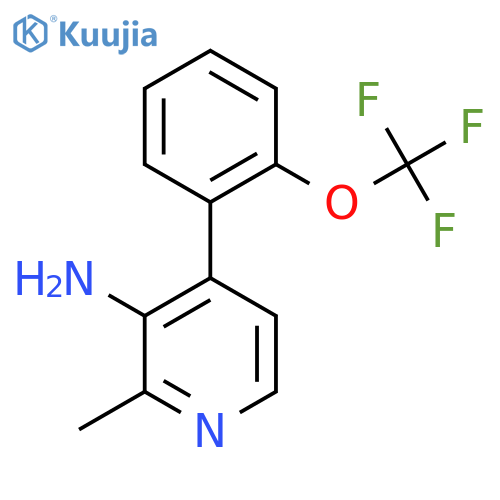3-Amino-2-methyl-4-(2-(trifluoromethoxy)phenyl)pyridine structure