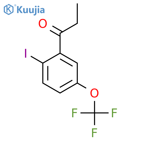 2'-Iodo-5'-(trifluoromethoxy)propiophenone structure