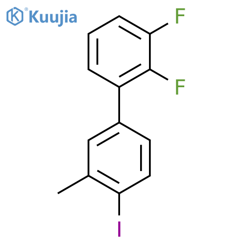 2,3-Difluoro-4'-iodo-3'-methylbiphenyl structure