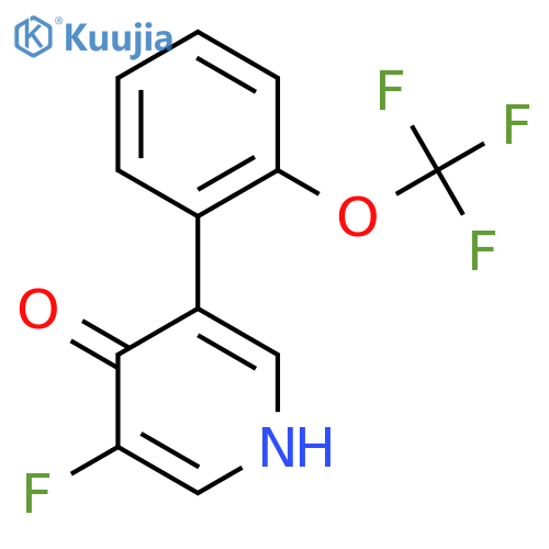 3-Fluoro-4-hydroxy-5-(2-(trifluoromethoxy)phenyl)pyridine structure