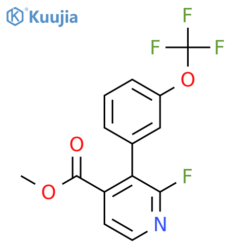 Methyl 2-fluoro-3-(3-(trifluoromethoxy)phenyl)isonicotinate structure