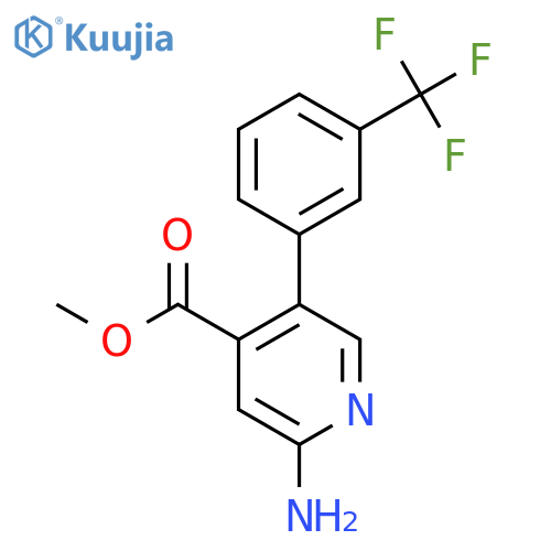 Methyl 2-amino-5-(3-(trifluoromethyl)phenyl)isonicotinate structure