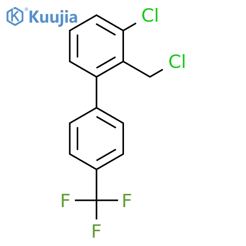3-Chloro-2-chloromethyl-4'-(trifluoromethyl)biphenyl structure