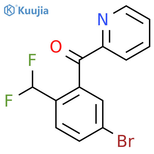 2-(5-Bromo-2-(difluoromethyl)benzoyl)pyridine structure