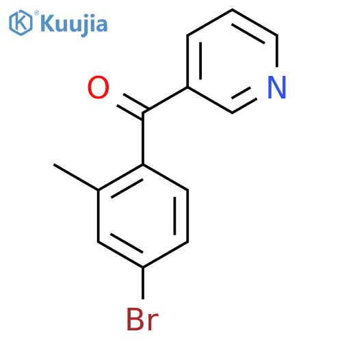 3-(4-Bromo-2-methylbenzoyl)pyridine structure
