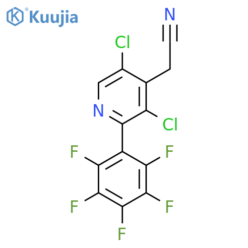 3,5-Dichloro-2-(perfluorophenyl)pyridine-4-acetonitrile structure