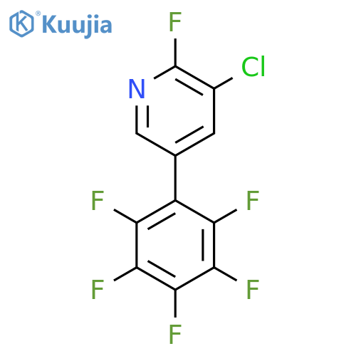 3-Chloro-2-fluoro-5-(perfluorophenyl)pyridine structure