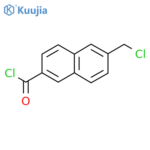 2-(Chloromethyl)naphthalene-6-carbonyl chloride structure