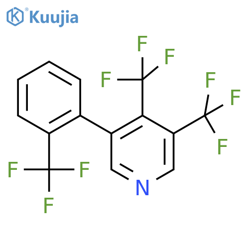 3,4-Bis(trifluoromethyl)-5-(2-(trifluoromethyl)phenyl)pyridine structure