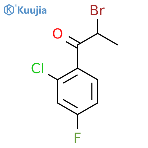 2-Bromo-2'-chloro-4'-fluoropropiophenone structure