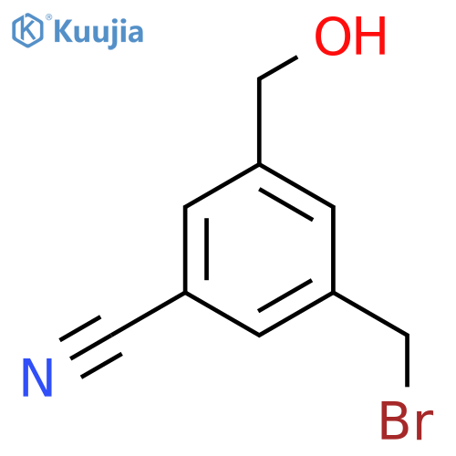 3-(Bromomethyl)-5-cyanobenzyl alcohol structure