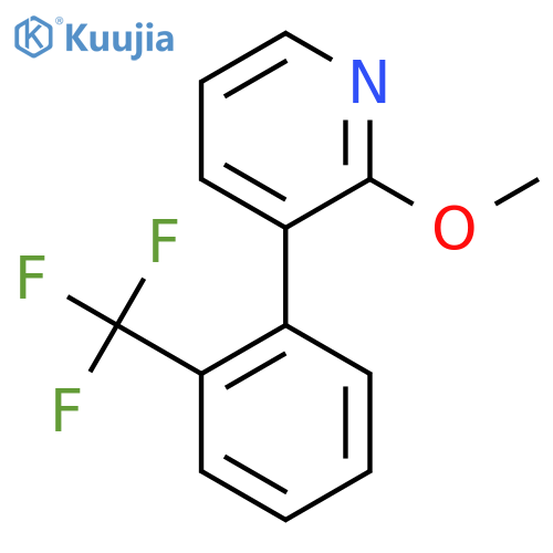 2-Methoxy-3-(2-(trifluoromethyl)phenyl)pyridine structure