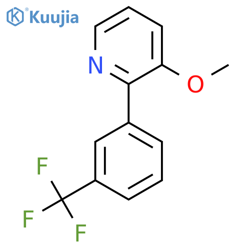 3-Methoxy-2-(3-(trifluoromethyl)phenyl)pyridine structure