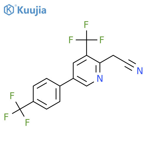 3-(Trifluoromethyl)-5-(4-(trifluoromethyl)phenyl)pyridine-2-acetonitrile structure