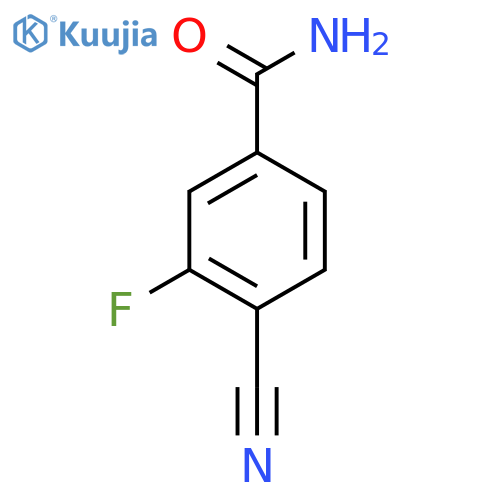 4-Cyano-3-fluorobenzamide structure