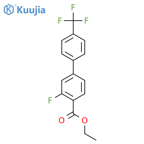3-Fluoro-4'-(trifluoromethyl)biphenyl-4-carboxylic acid ethyl ester structure