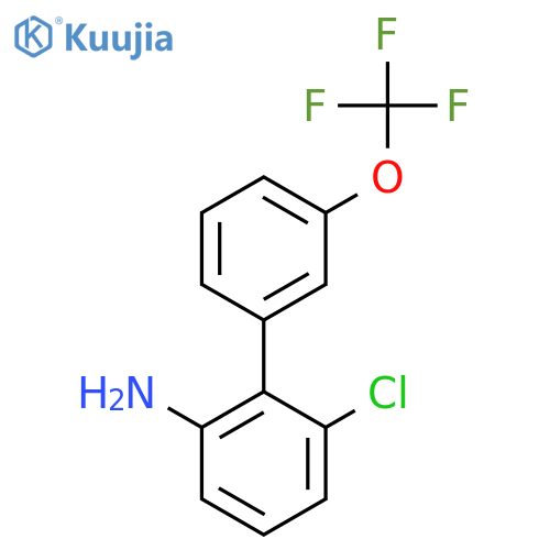 2-Amino-6-chloro-3'-(trifluoromethoxy)biphenyl structure