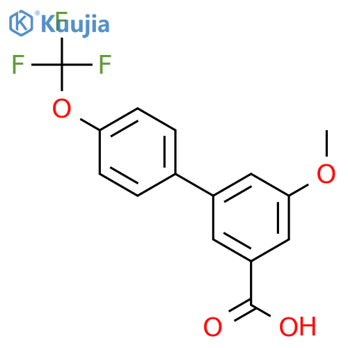 5-Methoxy-3-(4-trifluoromethoxyphenyl)benzoic acid structure