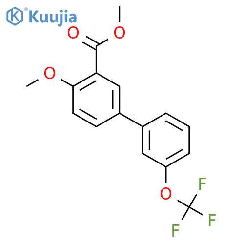 Methyl 4-methoxy-3'-(trifluoromethoxy)biphenyl-3-carboxylate structure