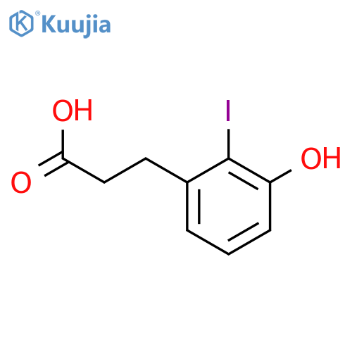 3-(3-Hydroxy-2-iodo-phenyl)-propionic acid structure
