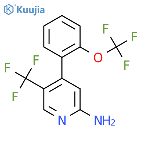 2-Amino-4-(2-(trifluoromethoxy)phenyl)-5-(trifluoromethyl)pyridine structure