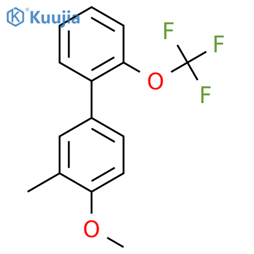 4-Methoxy-3-methyl-2'-(trifluoromethoxy)biphenyl structure
