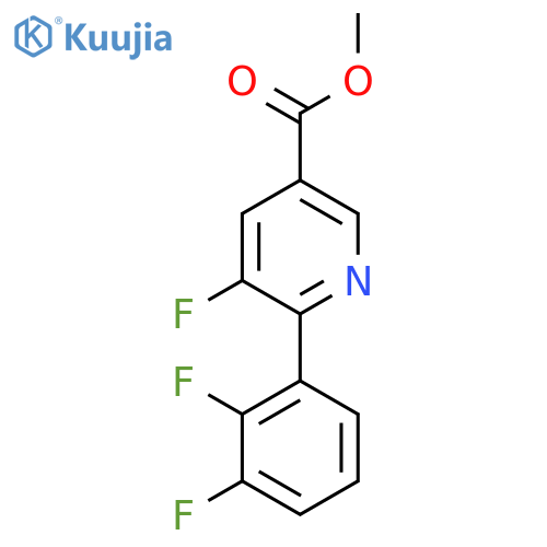 Methyl 6-(2,3-difluorophenyl)-5-fluoronicotinate structure