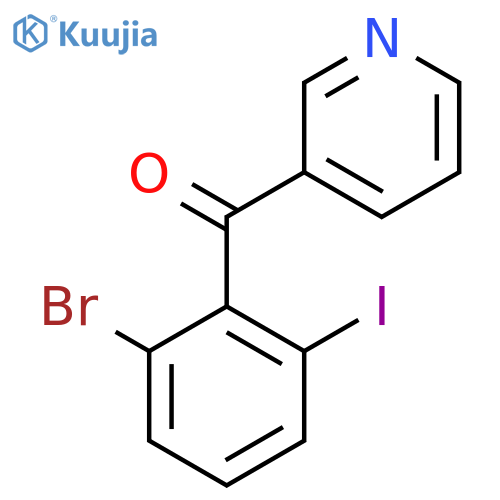 3-(2-Bromo-6-iodobenzoyl)pyridine structure