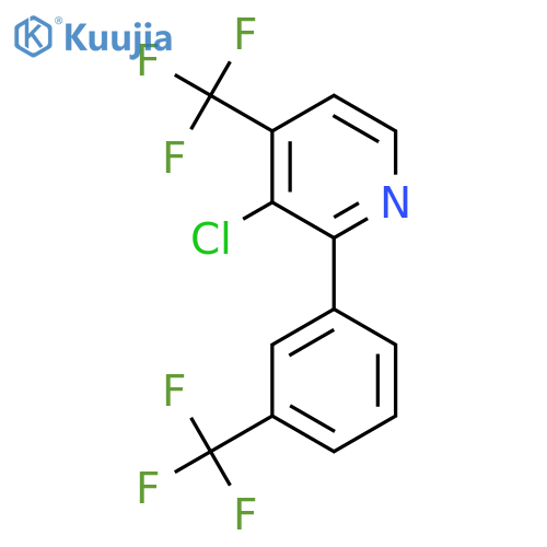 3-Chloro-4-(trifluoromethyl)-2-(3-(trifluoromethyl)phenyl)pyridine structure