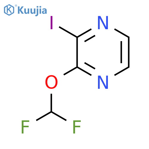 2-Iodo-3-(difluoromethoxy)pyrazine structure