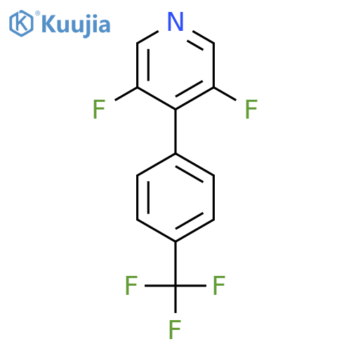 3,5-Difluoro-4-(4-(trifluoromethyl)phenyl)pyridine structure