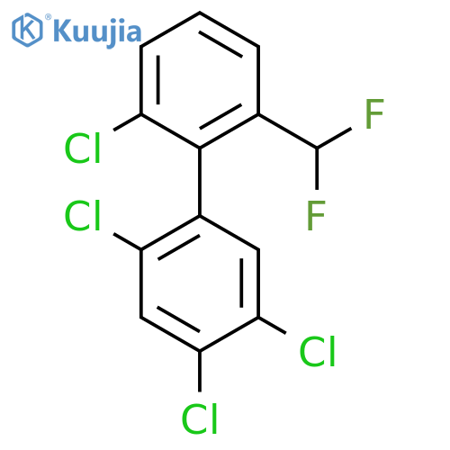 2'-Difluoromethyl-2,4,5,6'-tetrachlorobiphenyl structure
